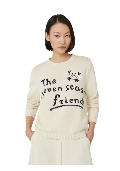 Maglia in cordonetto di cotone - AVORIO Weekend MAXMARA | NESPOLA001